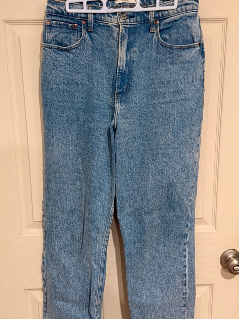 Abercrombie & Fitch Ultra High Rise 90’s Straight Leg Curve Love